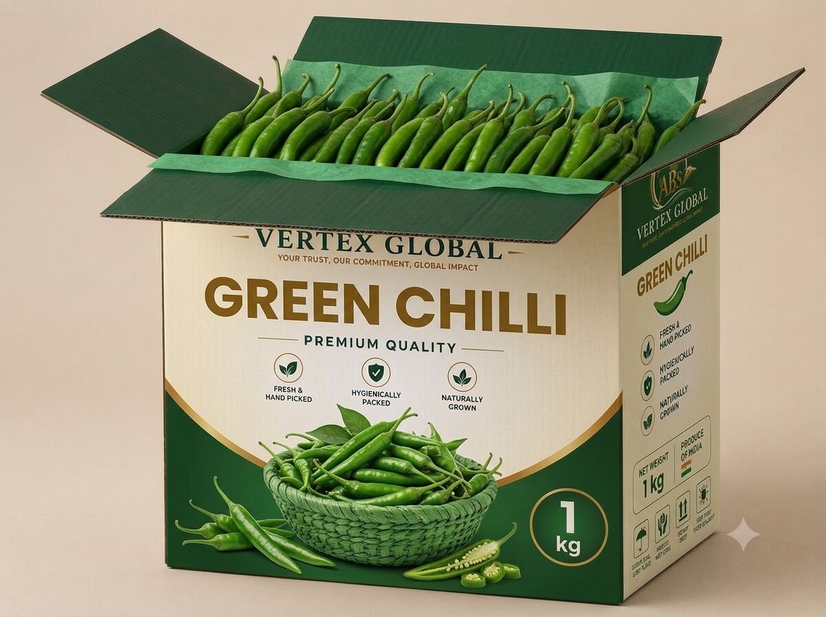 Green Chilli - export from ABs Vertex Global